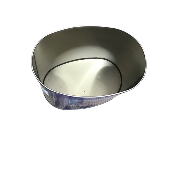 Tin Metal Oval Waste Basket Trash Can Girls’ Art Print -Ginny - Picture 2 of 15